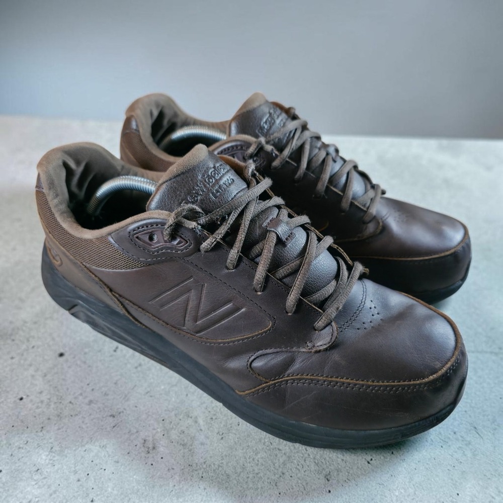 New Balance 928v3 MW928BR3 Brown Leather Shoes Sneakers Mens 11.5 2E *No Insoles